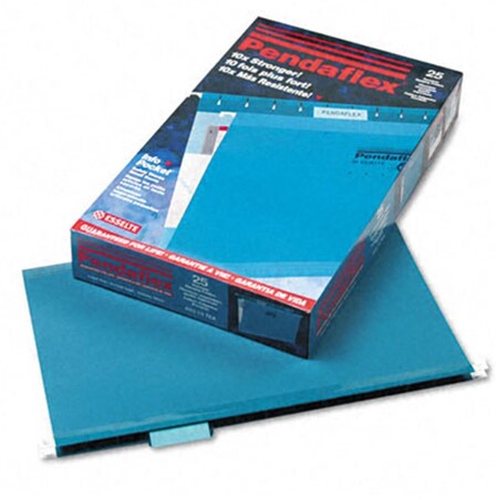 Pendaflex Reinforced Hanging File Folders- Kraft- Legal- Teal- 25/Box PE31826